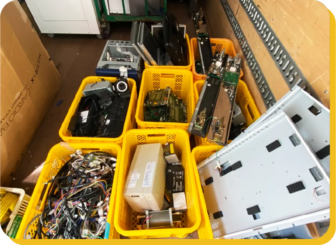 不要機械の引き取り