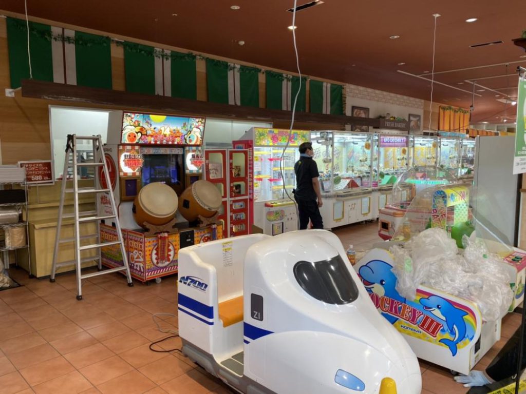 ダイエー三国店様、無人ゲームコーナー展開